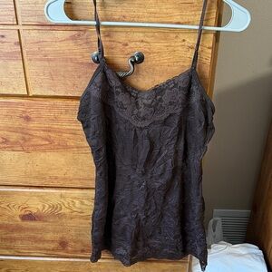 Maurice’s Brand Elegant Brown Lace Camisole Tank